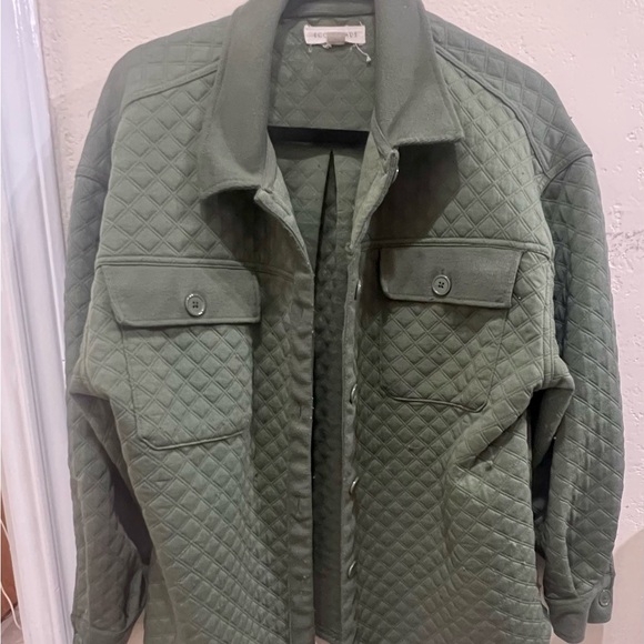 Green Quilted Jacket - Picture 1 of 4